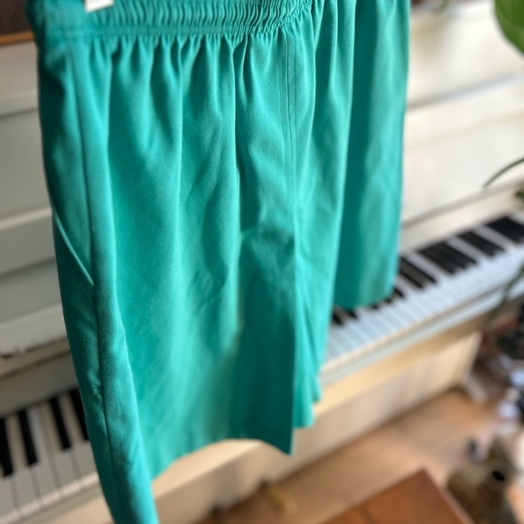 90s TanJay Teal High Rise Shorts Relaxed Fit 10P - Picture 13 of 15